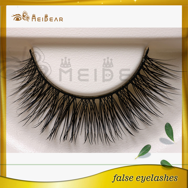  Custom package box natural-looking reusable mink fur eyelashes in factory price